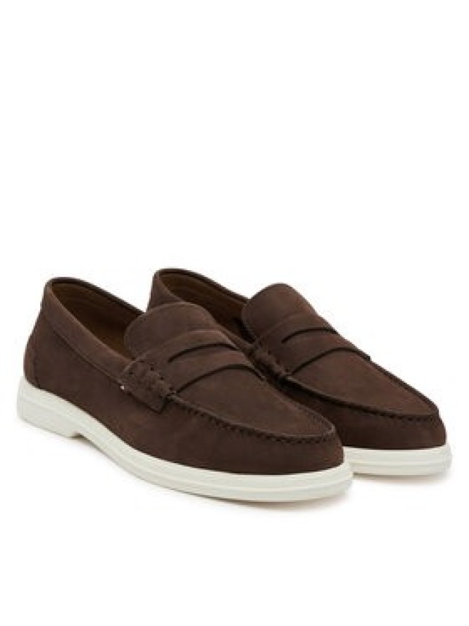 Tommy Hilfiger Mokasyny Nubuck P Loafer FM0FM05350 Brązowy