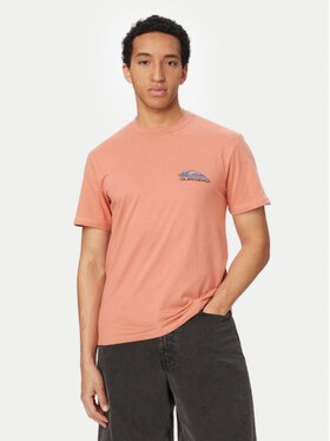 Quiksilver T-Shirt EV Barrel Paradise EQYZT08285 Różowy jasny Regular Fit