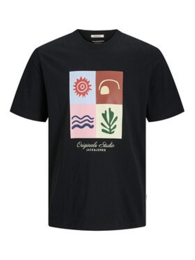 Jack & Jones T-Shirt Canggu 12277220 Czarny Regular Fit