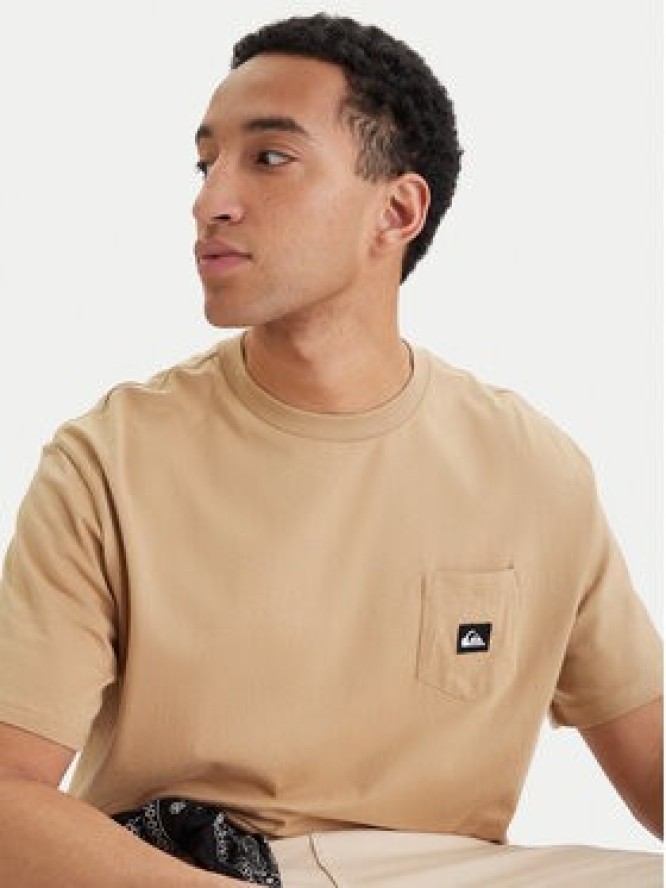 Quiksilver T-Shirt Salt Water EQYZT08205 Beżowy Comfort Fit