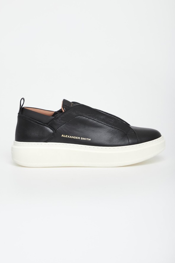 Sneakersy męskie skórzane Slip-On ALEXANDER SMITH