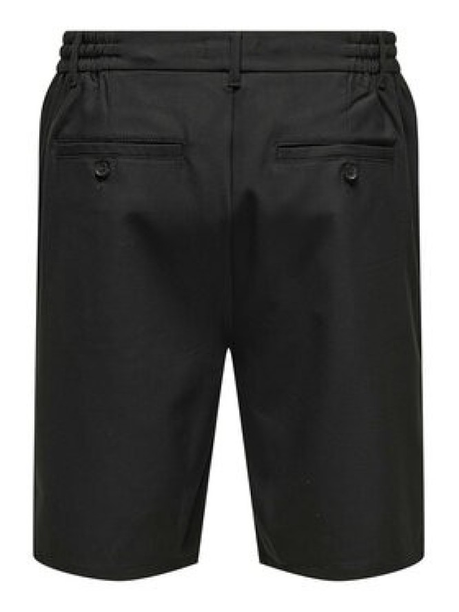 Only & Sons Szorty materiałowe Lou 22032473 Czarny Regular Fit