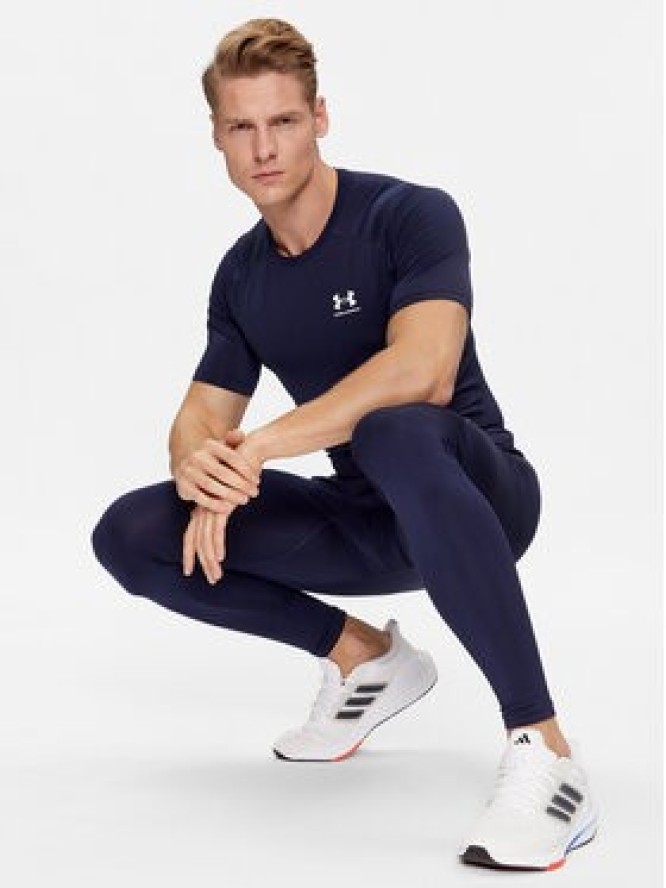 Under Armour T-Shirt Ua Hg Armour Comp Ss 1361518 Granatowy Compression Fit