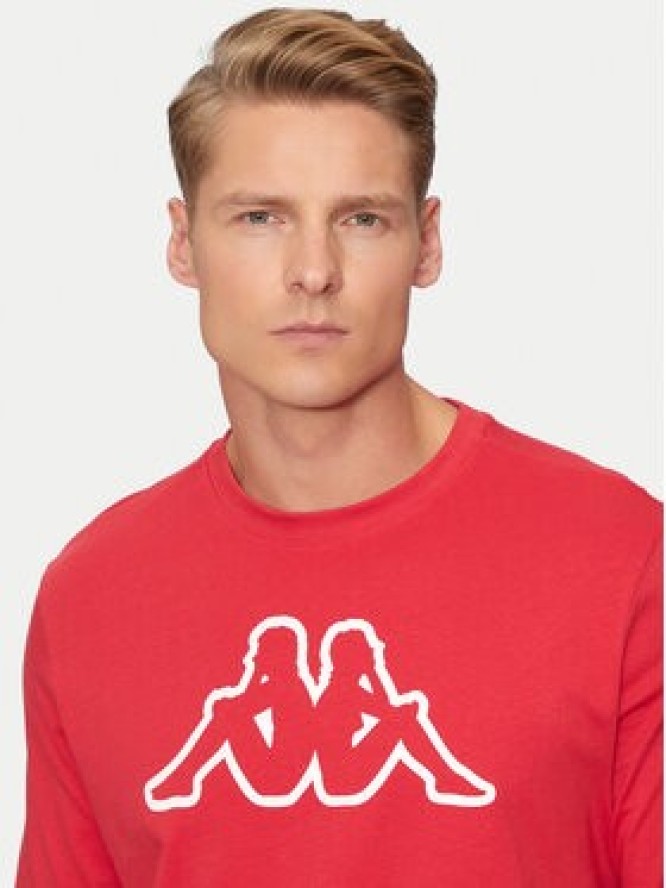 Kappa T-Shirt Logo Korpo Cromen 303HZ70 Czerwony Regular Fit