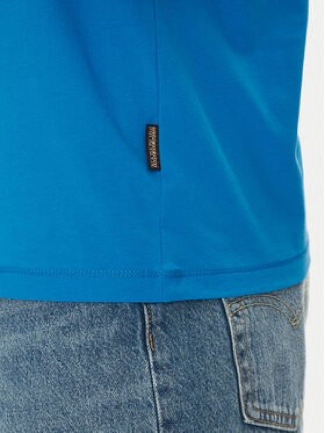 Napapijri T-Shirt S-Valdor NP0A4IE6 Niebieski Regular Fit