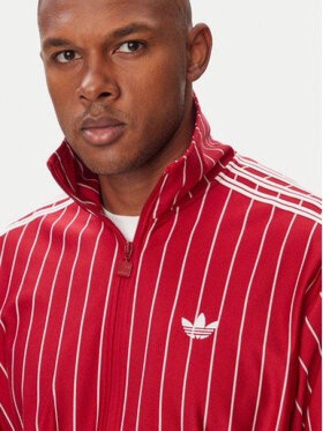 adidas Bluza Firebrid Pinstripes Track Top KR7227 Czerwony Regular Fit
