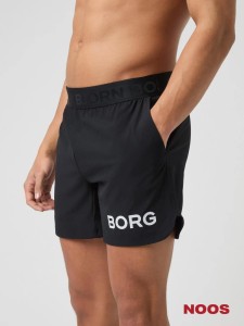 bjorn_borg BORG 6" SHORTS z recyklingowanego poliestru - BLACK BEAUTY