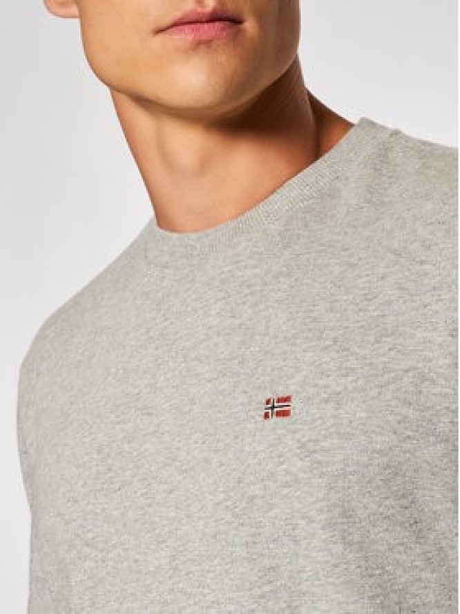 Napapijri Bluza Balis Crew NP0A4FQW Szary Regular Fit