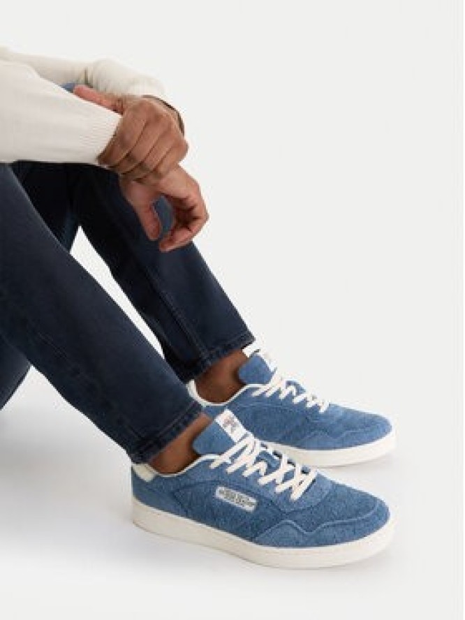 Guess Jeans Sneakersy EO-LUNARI-02 WE Niebieski