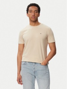 Tommy Jeans T-Shirt Jaspe Htr Tee Ext DM0DM20363 Beżowy Slim Fit