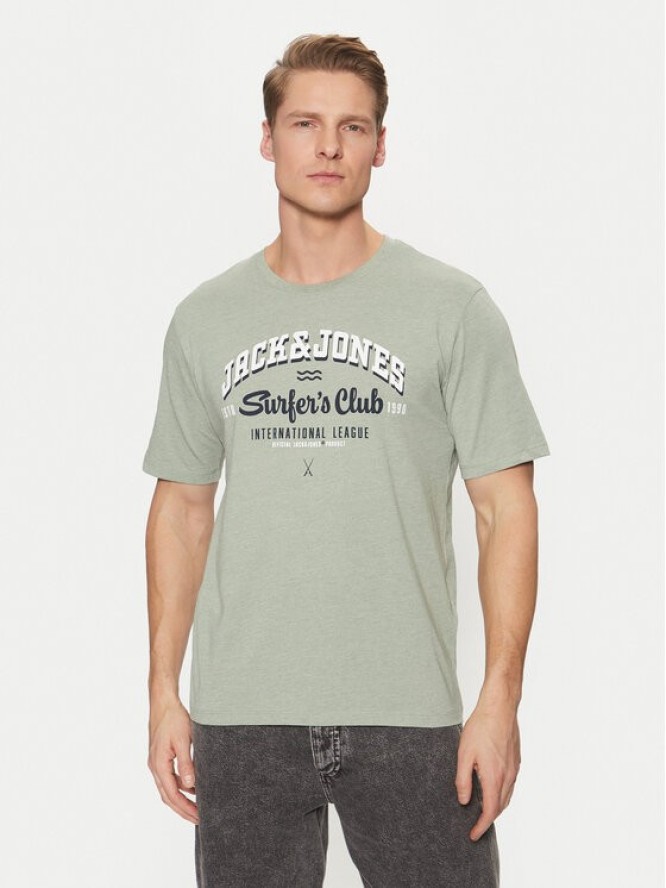Jack & Jones T-Shirt Logo 12268267 Zielony Standard Fit