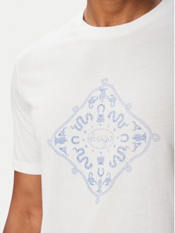 HUGO T-Shirt Nerberri 50572760 Biały Regular Fit