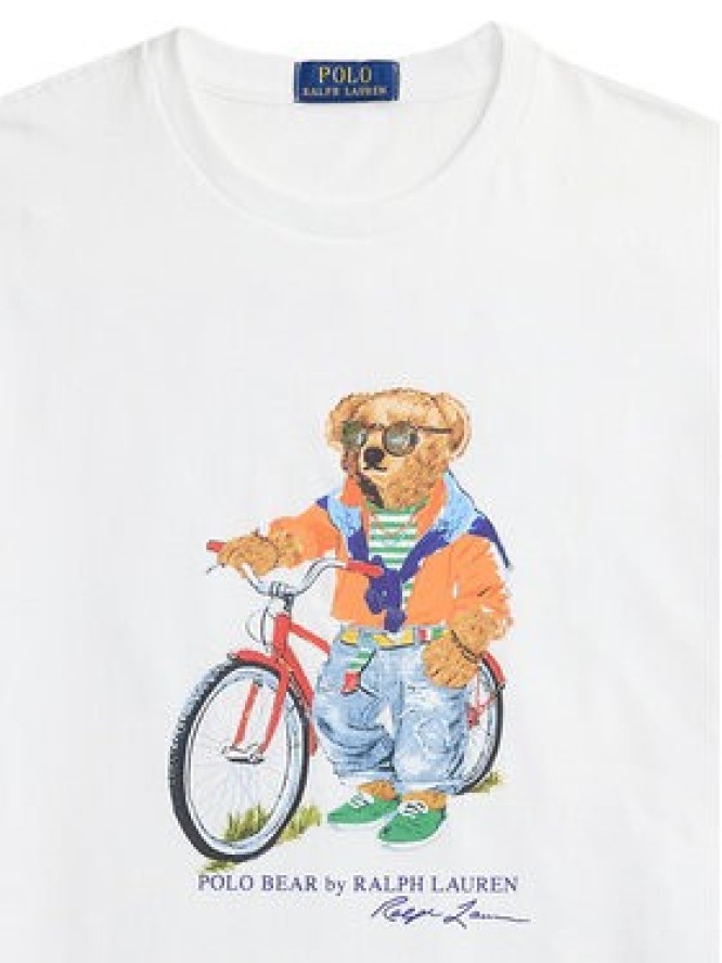 Polo Ralph Lauren T-Shirt 710B16612002 Biały Regular Fit