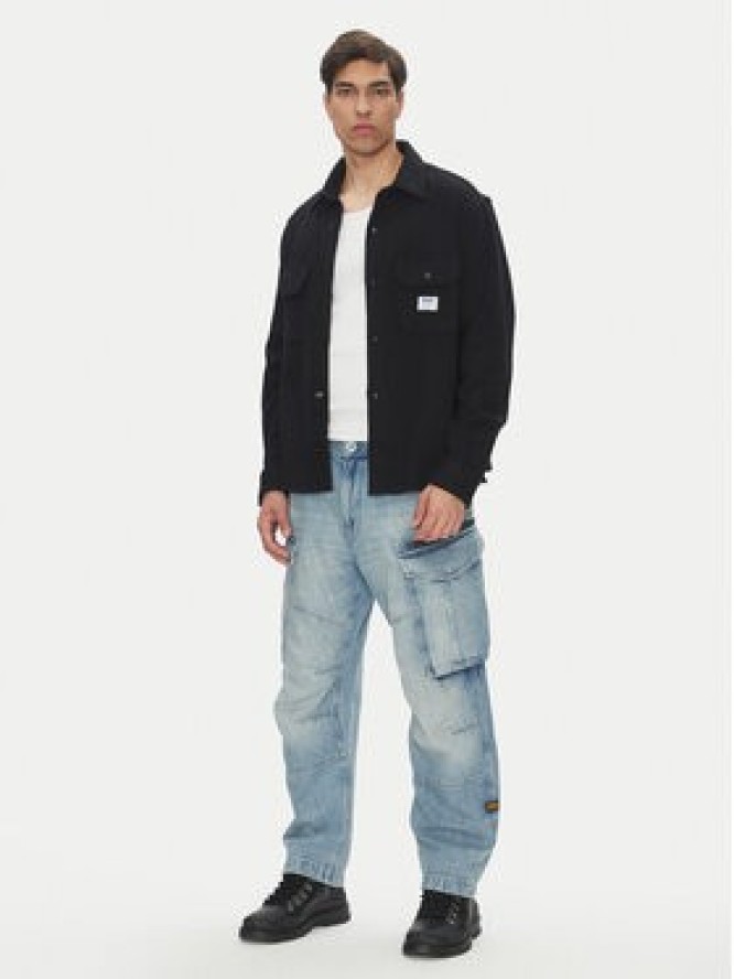 HUGO Koszula Ekynone 50534184 Czarny Oversize