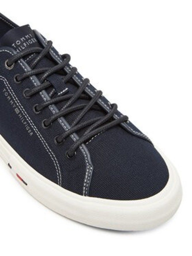 Tommy Hilfiger Tenisówki Hi Vulc Street Canvas FM0FM05515 Granatowy