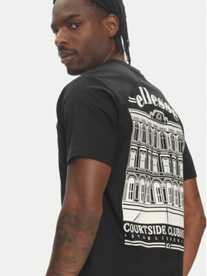 Ellesse T-Shirt Courtside SHZ21991 Czarny Regular Fit