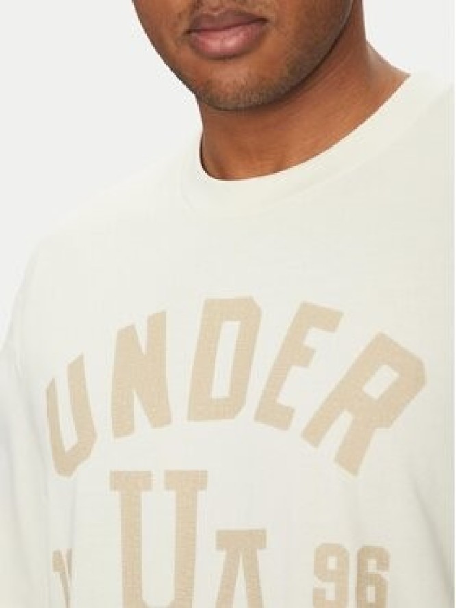 Under Armour T-Shirt Heavyweight Varsity 1390179 Beżowy Oversize