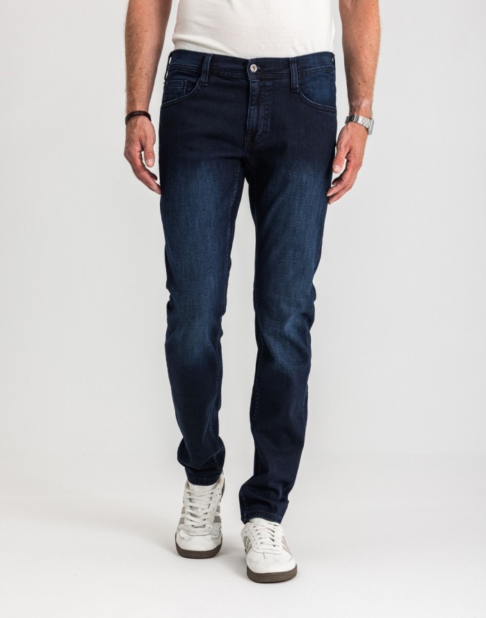Męskie Spodnie Jeansowe Mustang Style Oregon Tapered Denim Blue 1017122 5000 801