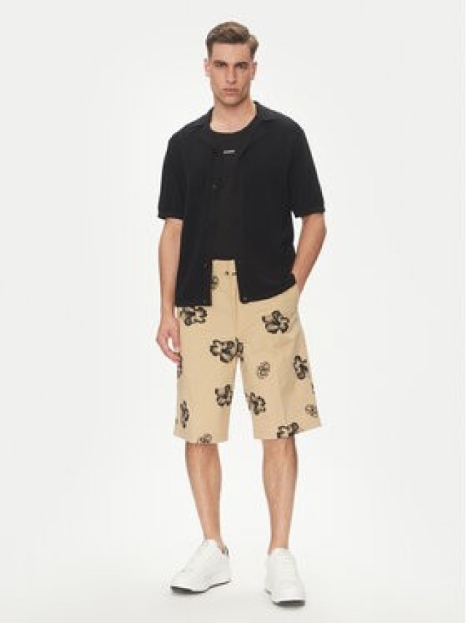 HUGO Szorty materiałowe Damo242 50542159 Beżowy Baggy Fit