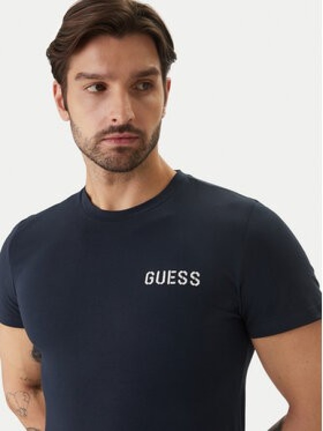 Guess T-Shirt U6GM03 K6YW1 Granatowy Slim Fit