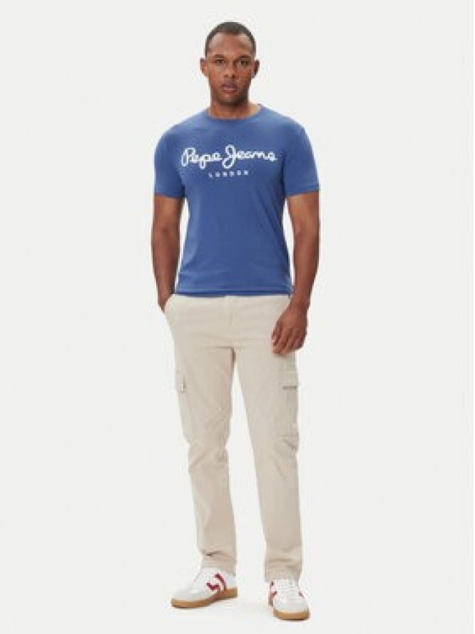 Pepe Jeans T-Shirt Original Stretch N PM5010132 Granatowy Regular Fit