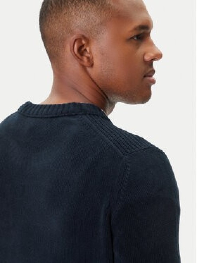 Aeronautica Militare Sweter 252MA1573UL00539 Granatowy Regular Fit