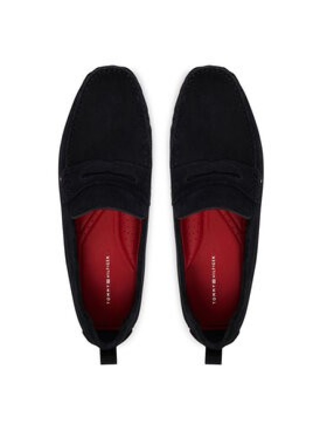 Tommy Hilfiger Mokasyny Core Hilfiegr Suede Driver FM0FM05789 Granatowy