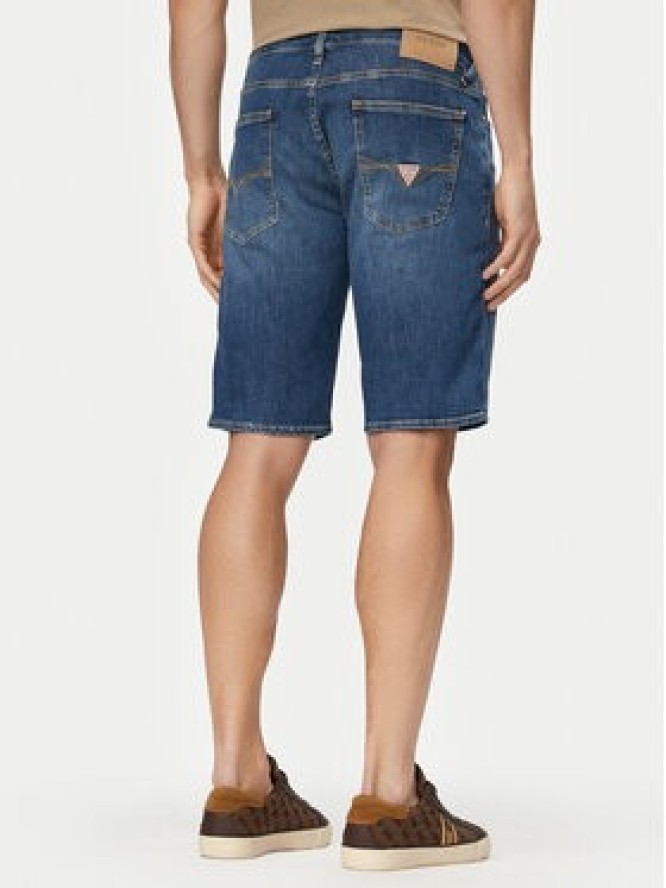 Guess Szorty jeansowe M6GD01 D0756 Niebieski Regular Fit