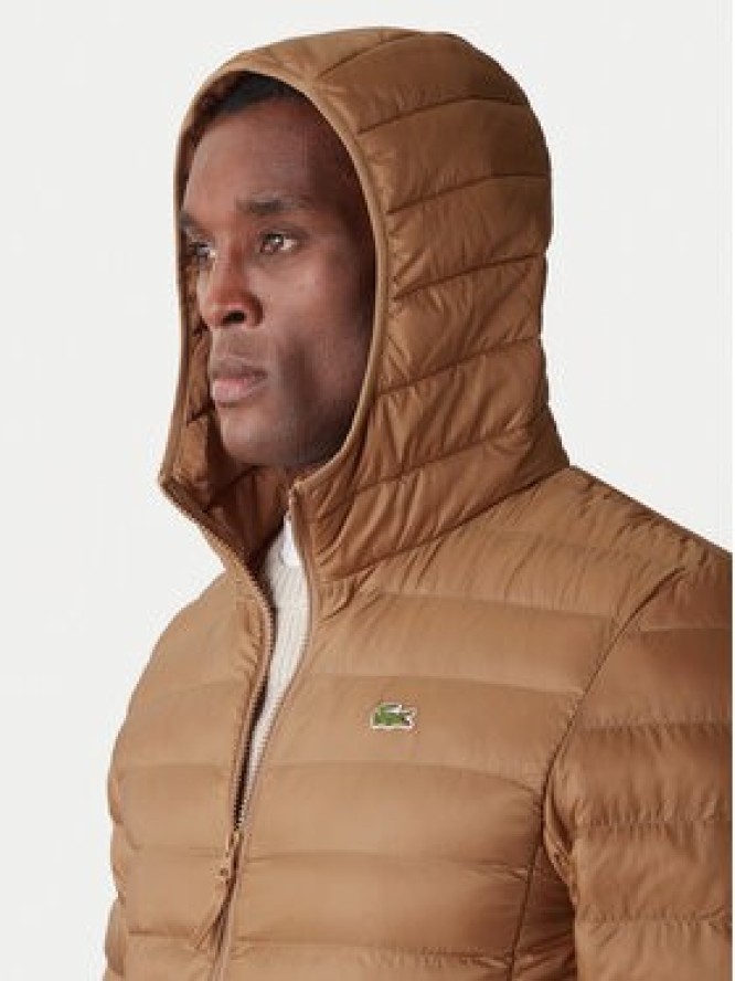 Lacoste Kurtka przejściowa BH2909 Brązowy Regular Fit