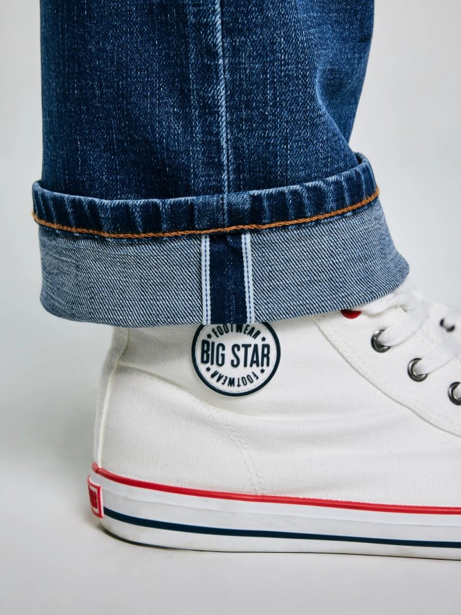 Jeansy męskie z prostą nogawką niebieskie Colt 480