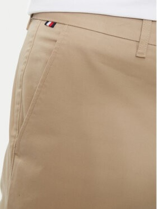 Tommy Hilfiger Chinosy Bleecker MW0MW26619 Beżowy Slim Fit