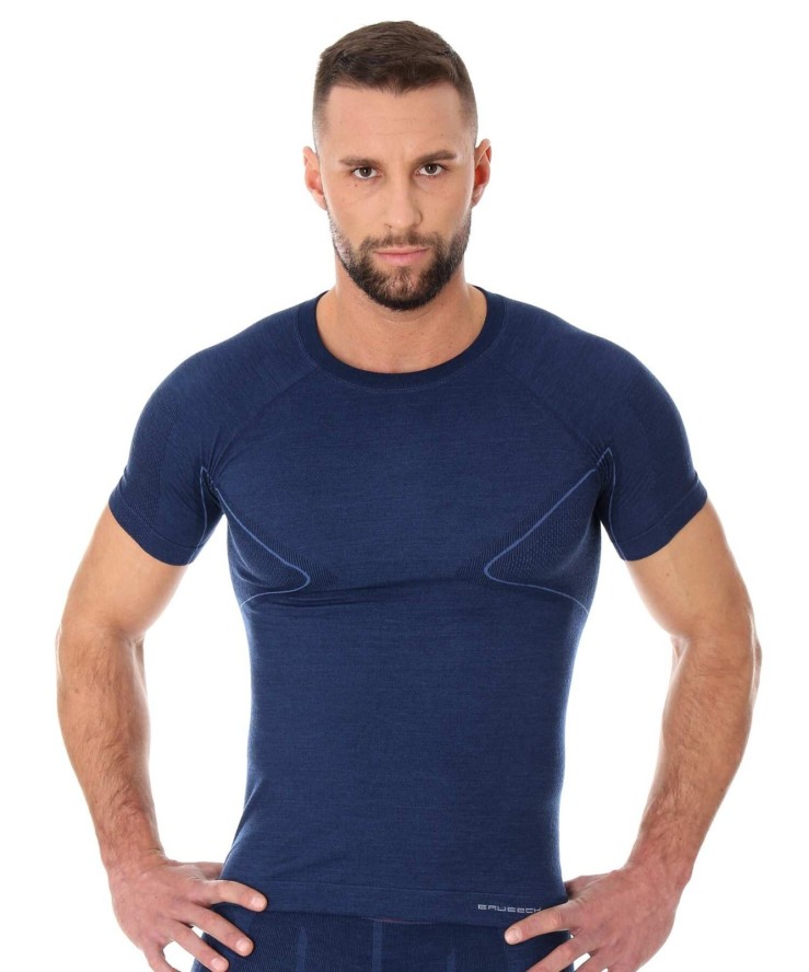 Koszulka męska Brubeck Active Wool Ss11710