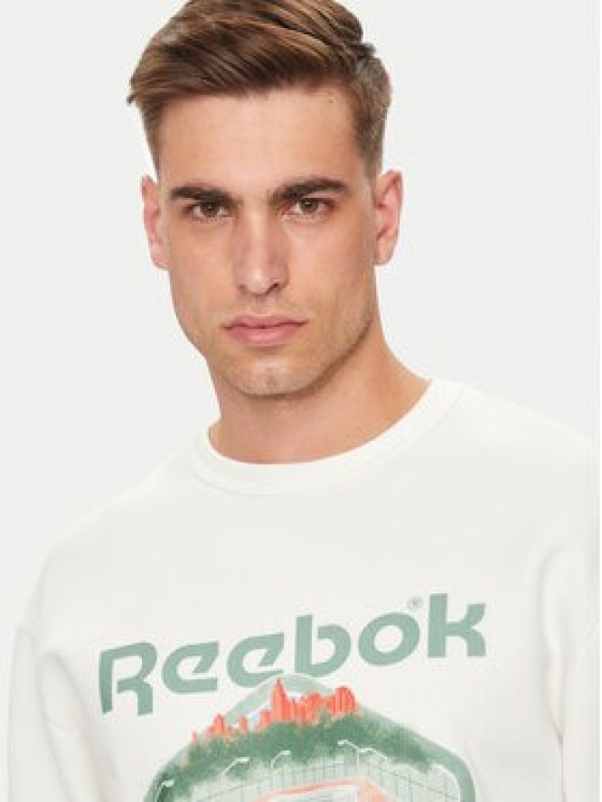 Reebok Bluza Classic Court Sport 100075742 Biały Regular Fit