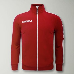 Kurtka California Junior do biegania Czerwono-Biała