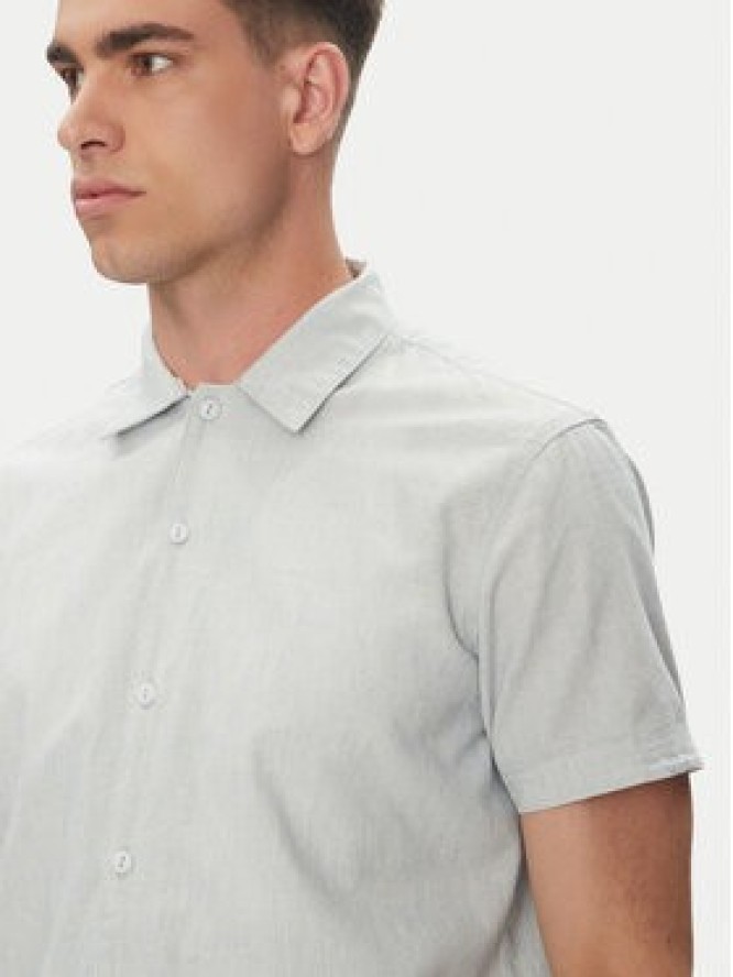 INDICODE Koszula Giulionus 20-402 Szary Regular Fit