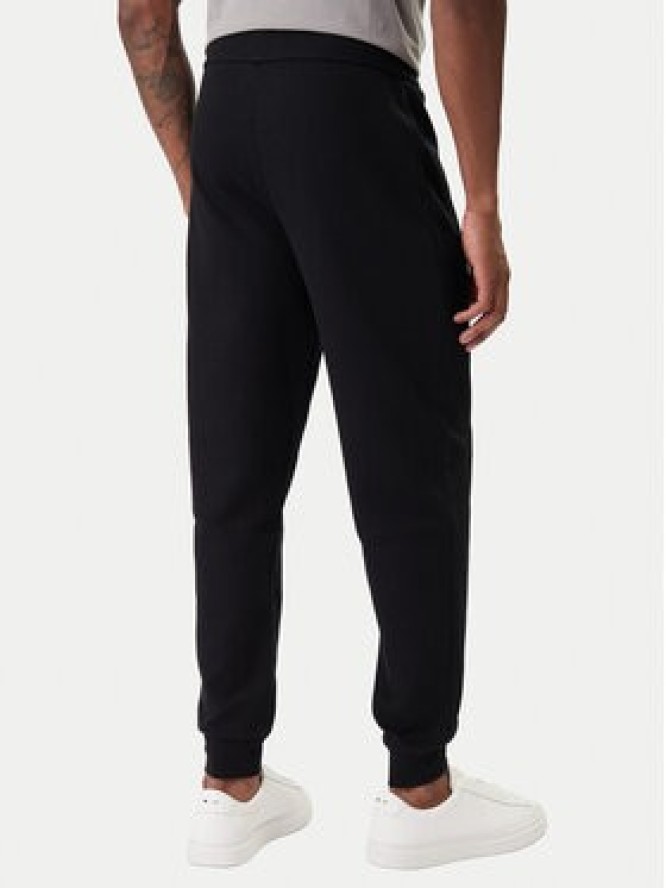 BOSS Spodnie dresowe Waffle 50535878 Czarny Regular Fit