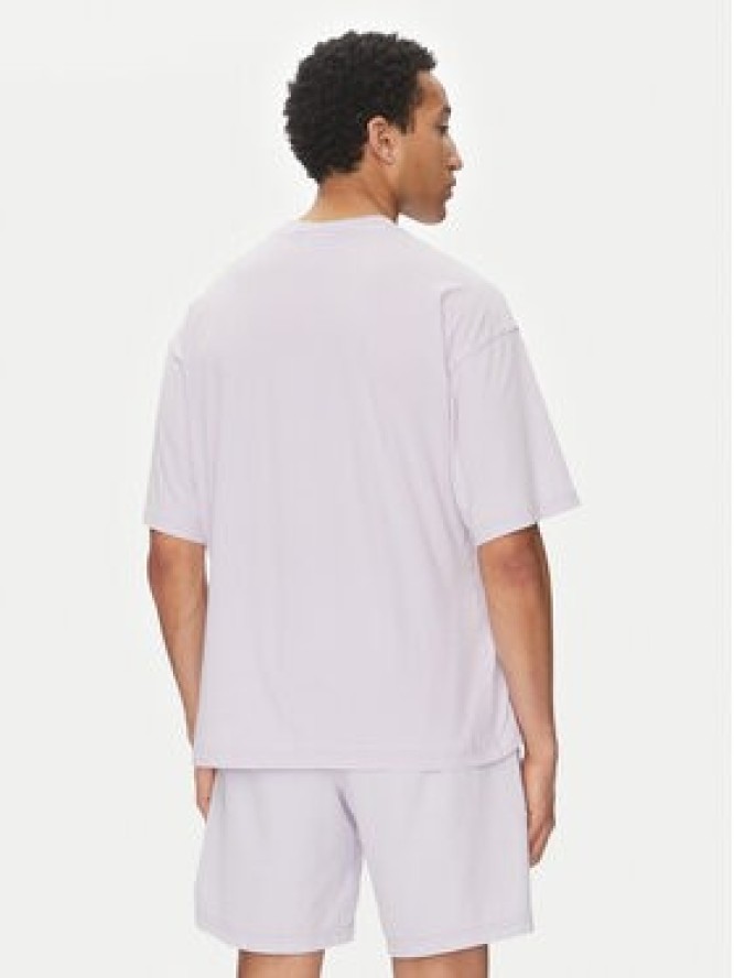 Champion T-Shirt 221257 Fioletowy Regular Fit