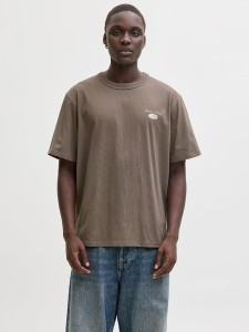 Jack & Jones Koszulka "Dover" w kolorze brązowym rozmiar: S