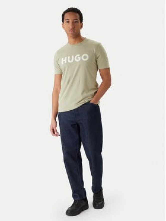 HUGO T-Shirt Dulivio 50467556 Zielony Regular Fit