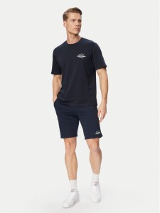 Jack & Jones Komplet t-shirt i spodenki Brandon 12298184 Granatowy Regular Fit