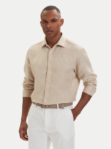 HUGO Koszula Valerio 50562694 Beżowy jasny Modern Fit
