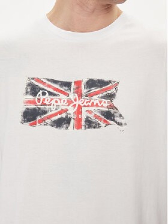Pepe Jeans T-Shirt Clag PM509384 Biały Regular Fit
