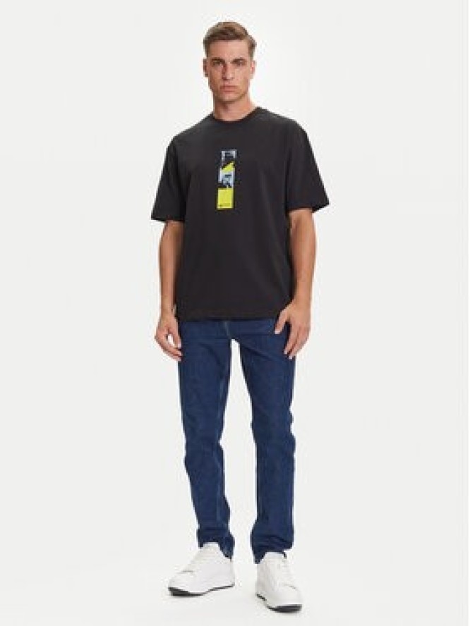 Karl Lagerfeld Jeans T-Shirt A3M17036 Czarny Relaxed Fit