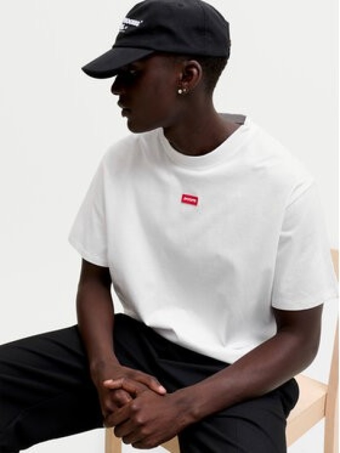 Jack & Jones T-Shirt Club Badge 12295036 Biały Regular Fit