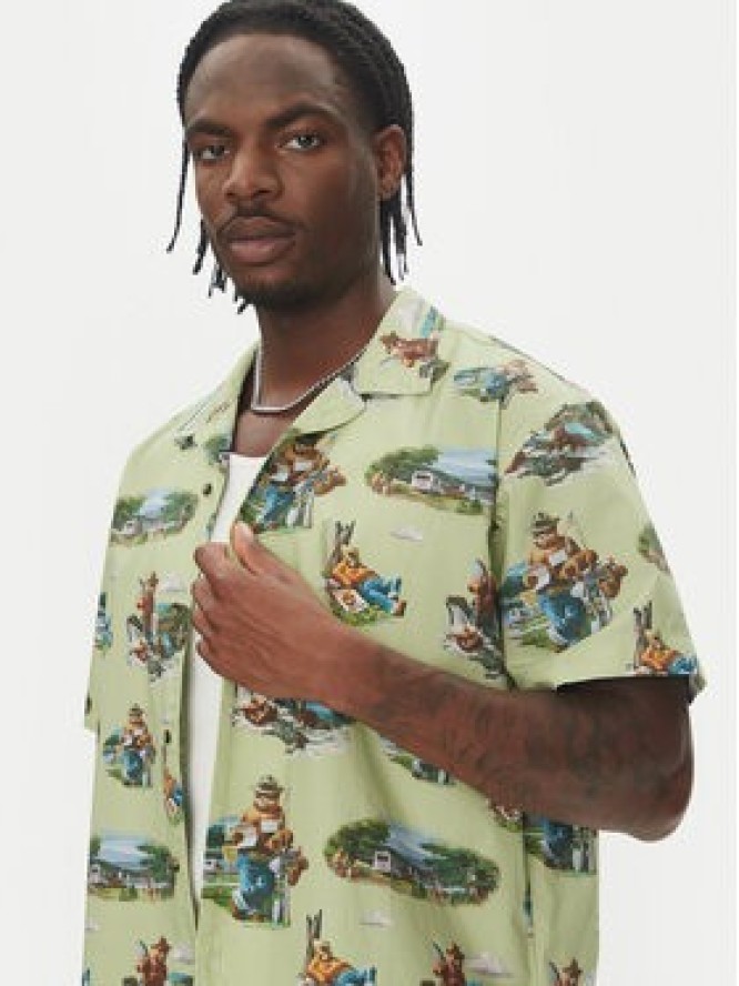 Element Koszula Sbxe Camp ELYWT00171 Zielony Regular Fit