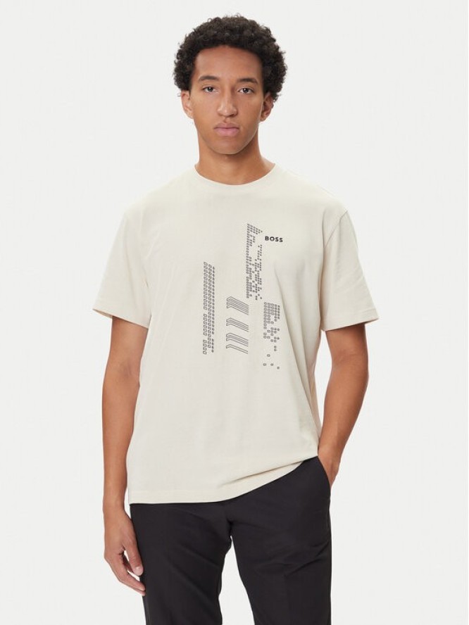 BOSS T-Shirt GRX Zone 50552184 Beżowy Relaxed Fit