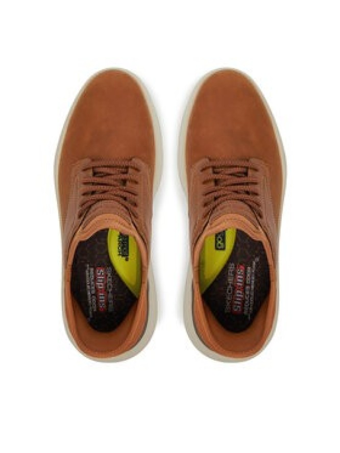 Skechers Sneakersy Garza-Gervin 205046/WTN Brązowy