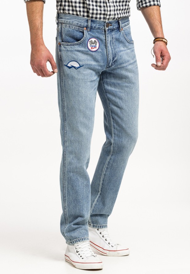 WRANGLER GREENSBORO MĘSKIE SPODNIE JEANSOWE JEANSY DŻINSY RACING INDIGO W15QBF22Y 112325874