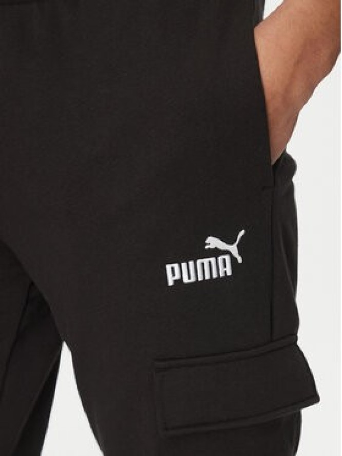 Puma Spodnie dresowe Ess No. 1 Logo Cargo 682661 Czarny Regular Fit