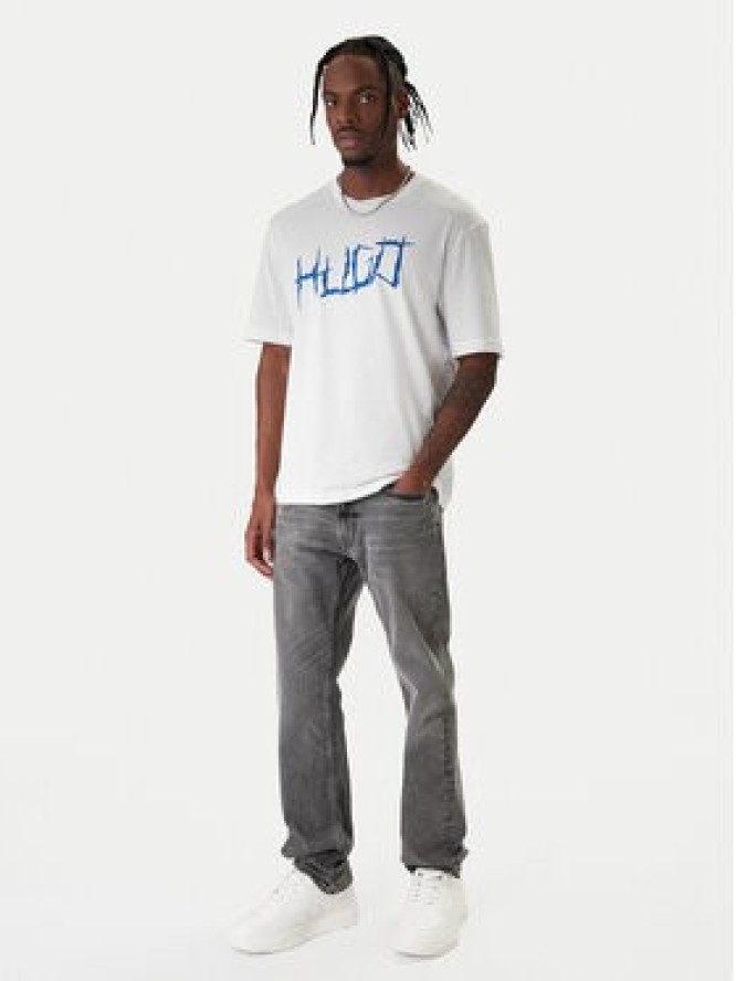 HUGO T-Shirt Namerix 50554350 Beżowy Regular Fit